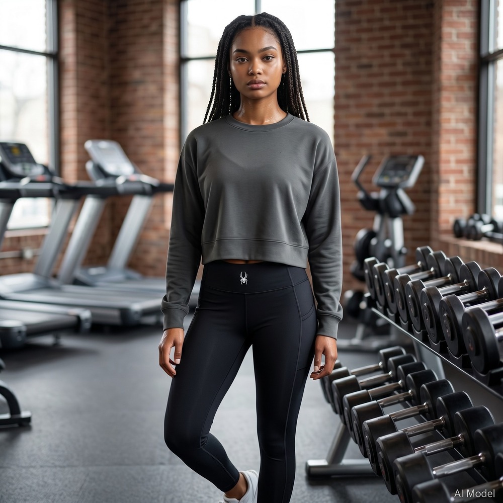 Athleta Long Sleeve Top Women XS Green‎ Crew Neck Relaxed Fit Side Slit Active